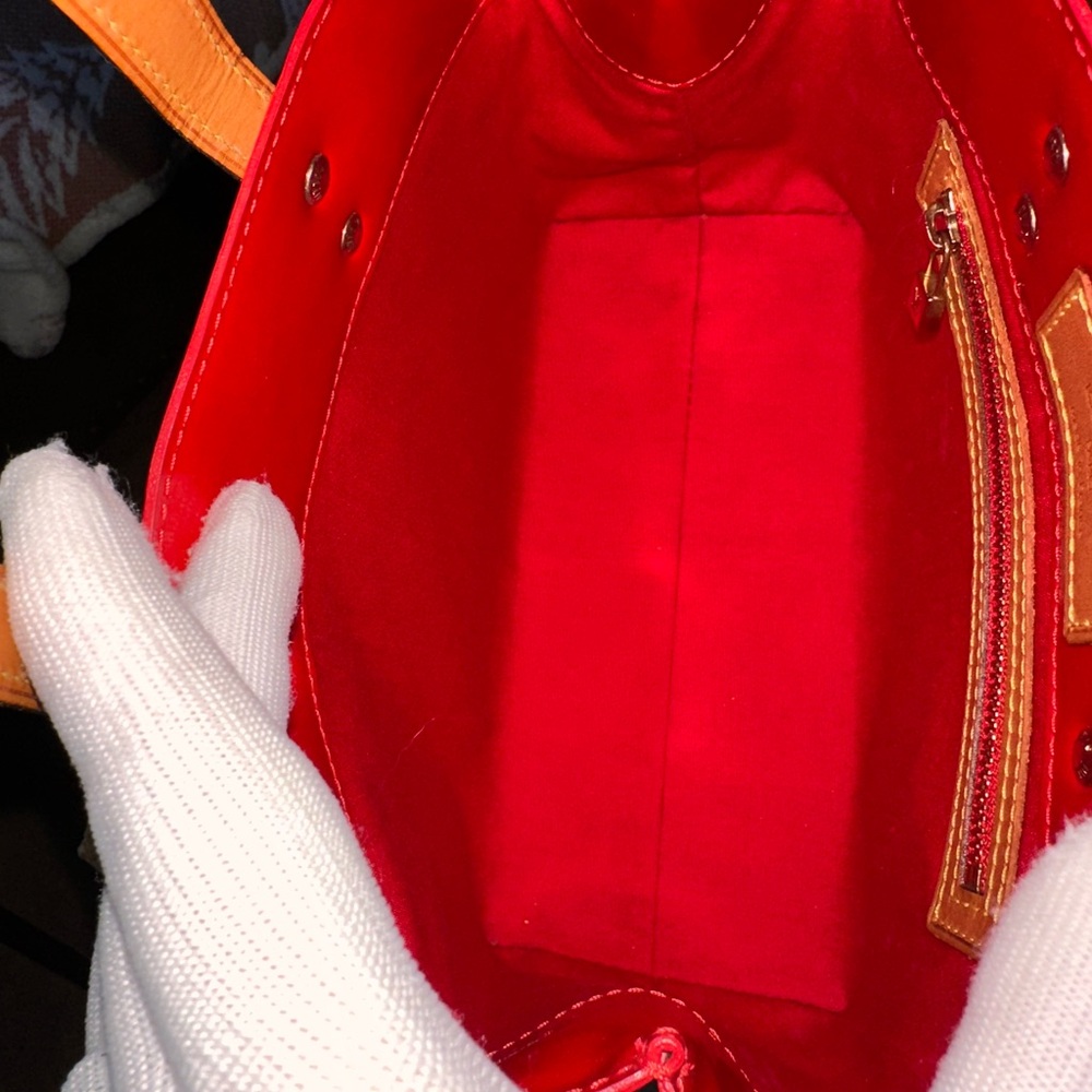 Louis Vuitton Reade PM Red Vernis monogram vintage bag - Picture 9 of 15